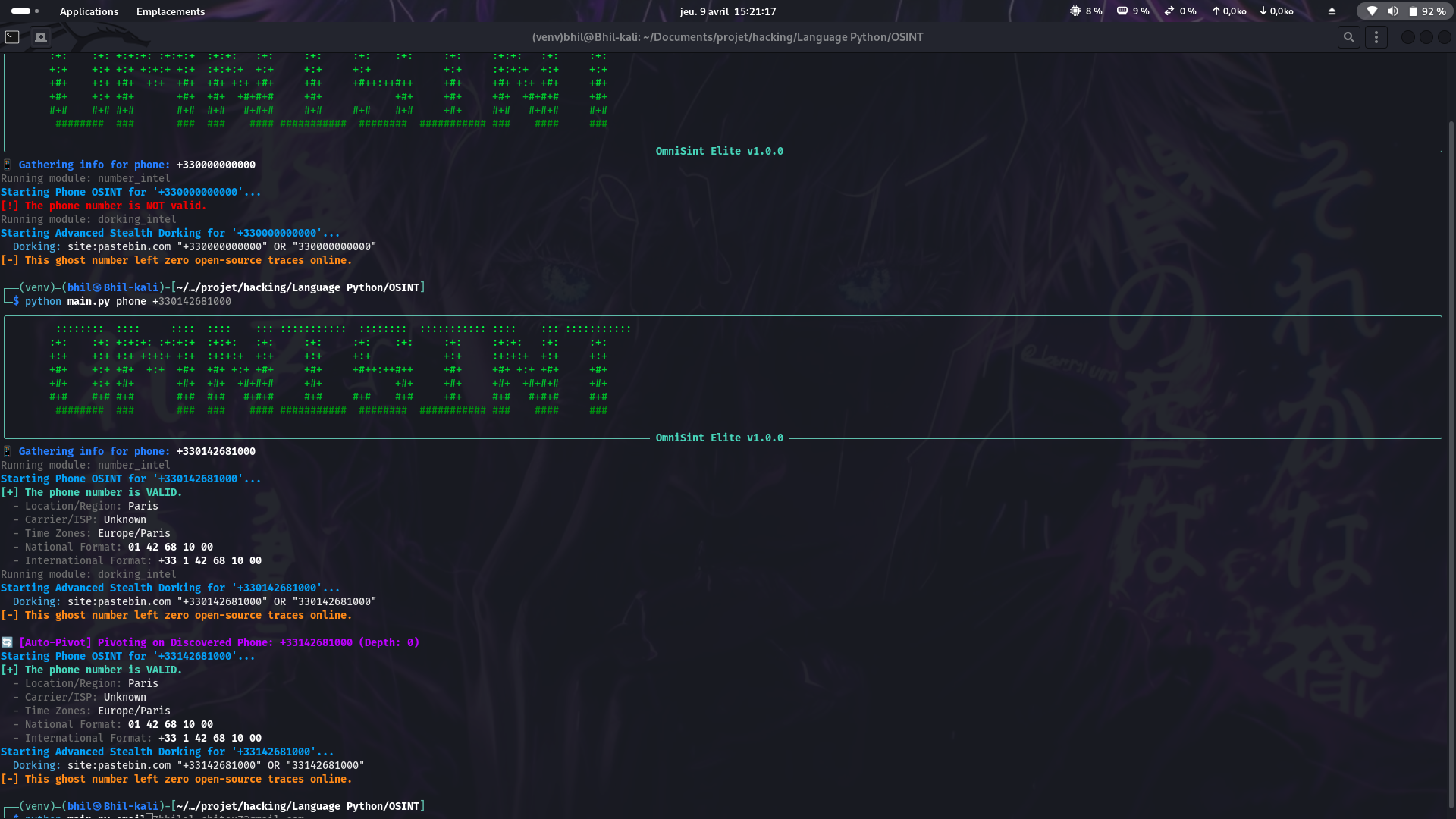 OMNISINT — Renseignement Cyber & Reconnaissance